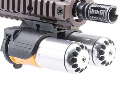 6mmProShop Compact Rail-Mounted Grenade launcher (Model: Double Launcher)