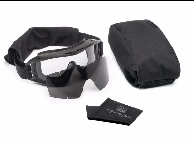 Revision Asian Fit Tactical Locust Goggles (Color: Black w/ Smoke Lens)