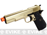 Socom Gear Limited Edition 24K Gold Plated WE 1911 Government Airsoft Gas Blowback Pistol (Shiny Gold Finish)