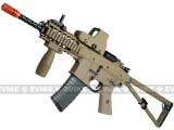 z WE PDW Carbine Full Metal Airsoft Gas Blowback GBB Rifle w/ 2 Mag - Tan (New Open Bolt System)