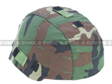 Matrix Military Style Combat Helmet Cover for MICH-2002 Protective Combat Helmet Series (Color: Woodland)