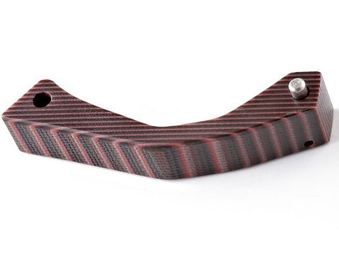 Hogue AR-15/M-16 Contour Trigger Guard G10 (Color: G-Mascus Red Lava)
