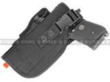 Shooter's Universal Tactical Quick Draw Belt / MOLLE holster w/ Mag pouch (Left Hand) - Black