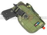 Shooter's Universal Quick Draw Tactical Belt / MOLLE holster w/ Mag pouch - Right Hand (Color: Woodland)