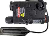 Matrix PEQ-15 Type Laser / Flashlight Combo w/ Remote Pressure Switch - Red Laser (Color: Black)