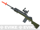 AGM M14 Full Size Airsoft Spring Powered Sniper Rifle + Red Dot (Color: OD Green)