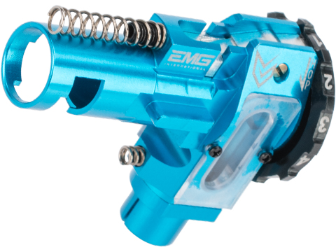 EMG / Maxx Model CNC Aluminum Hopup Chamber for M4 / M16 Series Airsoft AEG Rifles (Model: ME - SPORT / EMG Blue)