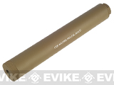 CQB Master Airsoft Pro Barrel Extension / Mock Suppressor System (Color: Dark Earth / 220mm)