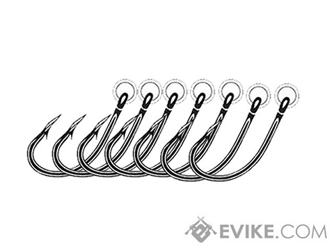 Owner 5106R-111 Flyliner Ringed Live Bait Hook with Forged Short Shank Cutting Point and Ringed/Welded Eye (Size: 1/0 / 7 per pack)