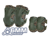 6mmProShop Tactical Knee & Elbow Pad Set (Color: Digital Woodland)