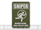 Matrix Sniper PVC Hook and Loop Morale Patch - OD Green