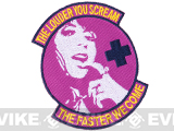 Matrix Scream Faster Medic Hook and Loop Morale Patch (Color: Pink)