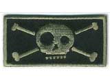 Matrix IFF Tactical Ghost Skull Hook and Loop Patch 50mm x 25mm