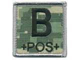 z Matrix 2x2 Army Camo. ACU Square Blood Type Patch - B POS