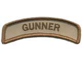 Matrix Tab IFF Hook and Loop Patch (Title: Gunner / Tan)