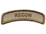 Matrix Tab IFF Hook and Loop Patch (Title: Recon / Tan)