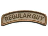 Matrix Tab IFF Hook and Loop Patch (Title: Regular Guy / Tan)