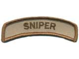 Matrix Tab IFF Hook and Loop Patch (Title: Sniper / Tan)