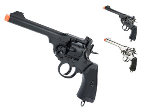 English Webley Licensed MK VI Airsoft Revolver by Win Gun (Color: Black)