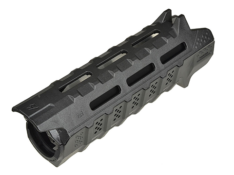 Strike Industries Carbine Length Polymer Handguard w/ M-Lok System (Color: Black w/ Black Heat Shield)