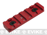 Strike Industries Link 6 Slot Standard Rail Section for Keymod and M-Lok Rail Systems (Color: Red)