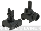 Shooters Steel Precision MP7 Style Flip Up Front & Rear Sight Set for 20mm Rails.