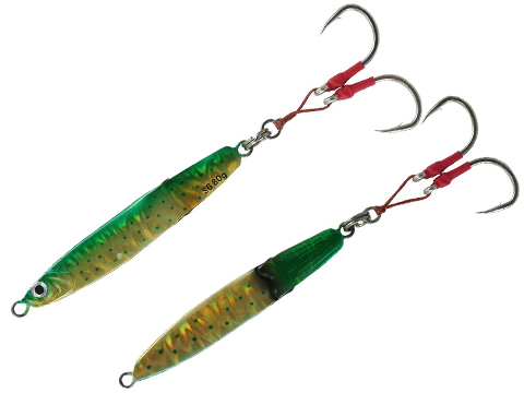 Savage Gear Deep Drop Slim Body Erratic Squish Jig (Style: Dorado / 6/0 hooks 100g)