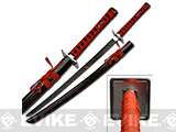 Master Cutlery Blood Spatter Decorative 40.25 Samurai Sword with Scabbard - Black and Red