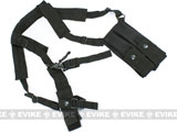 King Arms MP5 / MP7 / Sub Machine Gun Type Mag Pouch & Sling (Black)