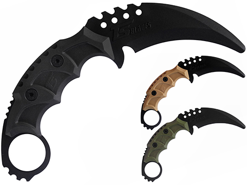 TS Blades TS-Black Hornet G3 Dummy PVC Karambit Knife for Training (Color: Black)