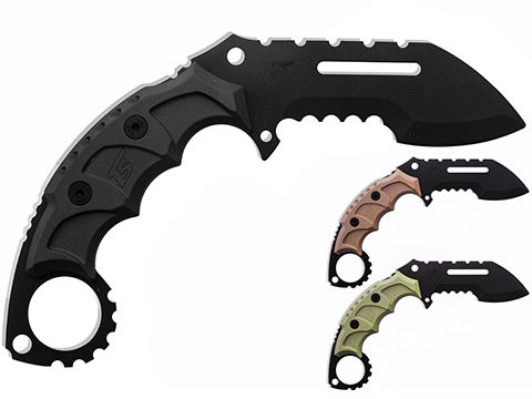 TS Blades TS-Chacal Dummy PVC Karambit Knife for Training (Color: Black)