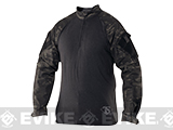 Tru-Spec Tactical Response Uniform 1/4 Zip Combat Shirt (Color: Multicam Black / Large)