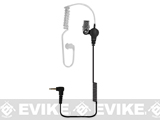 Code Red Headsets TangoJr 3.5mm Listen-Only Earpiece w/ 14 Coiled Cord Clear Acoustic Tube