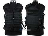 NcSTAR Tactical MOLLE Vest w/ Hydration Pouch and Pistol Belt (Color: Black)