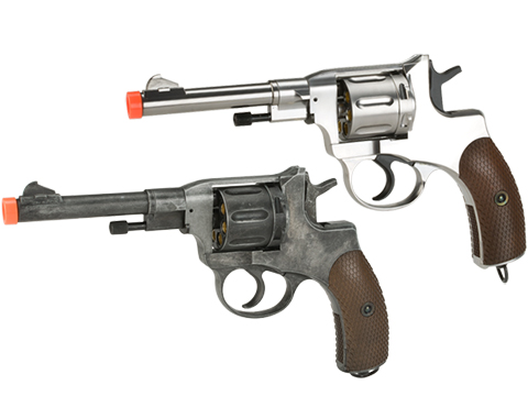 Gun Heaven  Nagant M1895 Airsoft CO2 Revolver (Color: Weathered)