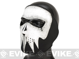 Zan Neoprene Glow-in-the-Dark Full Face Mask - Gray Skull
