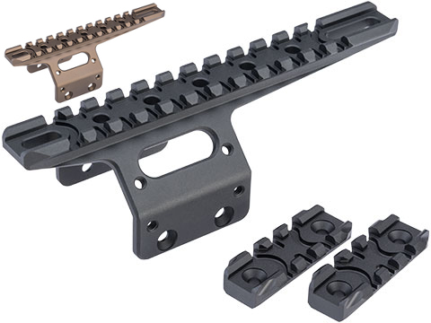 Action Army Front Rail Kit Rail for T11 Airsoft Sniper Rifles (Color: Black)