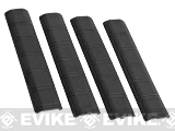 Avengers Rubber 6.25 Keymod Rail Covers (Square Pattern) - Set of 4 (Color: Black)