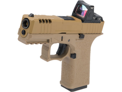 AW Custom VX9 Compact Series Gas Blowback Airsoft Pistol (Model: Z80 - Optic Ready / FDE)