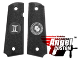 Angel Custom CNC Machined Tac-Glove Universal Grips for 1911 Series Pistols (Color: Black / Gemini)