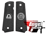 Angel Custom CNC Machined Tac-Glove Universal Grips for 1911 Series Pistols (Color: Black / Libra)