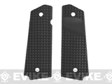 FMA Textured Ergonomic Polymer 1911 Grips - (FRAG Pattern) Black