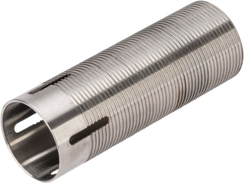 Angel Custom CNC Advanced Stainless Ribbed Airsoft AEG Cylinder (Model: Type 2)