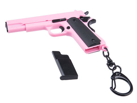Matrix Dummy Pistol Keychain Charm (Model: 1911 / Pink)