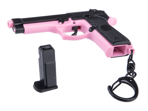 Matrix Dummy Pistol Keychain Charm (Model: M92 / Pink)