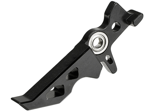 Angel Custom Quicksilver CNC Aluminum Fine-Tune Trigger for M4 Series Airsoft AEG Rifles (Style: Vortex / Black)