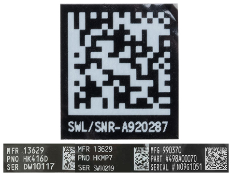 Blackjacks Weapon Code Label 