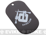 Evike.com Aluminum Dog Tag - Black