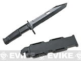 MK9 Tactical Training Knife w/ Bayonet Attachment and Hard Plastic Sheath by Echo1