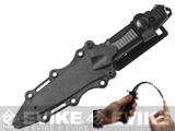 Matrix Aggressor 141 Type Rubber Training Knife w/ Hardshell Sheath Airsoft Movie Prop - Black